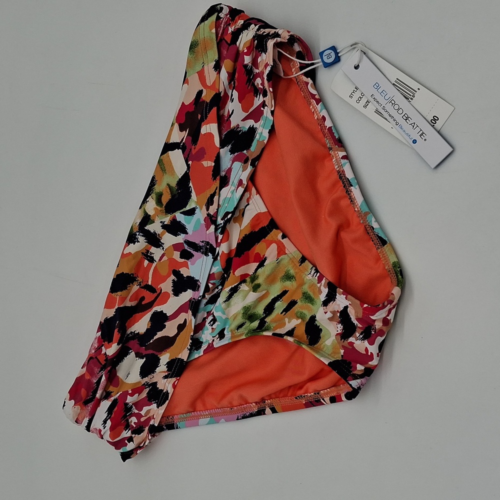 BLEU Rod Beattie Party Animal Sarong Hipster Bikini Bottom Multicolor 8
